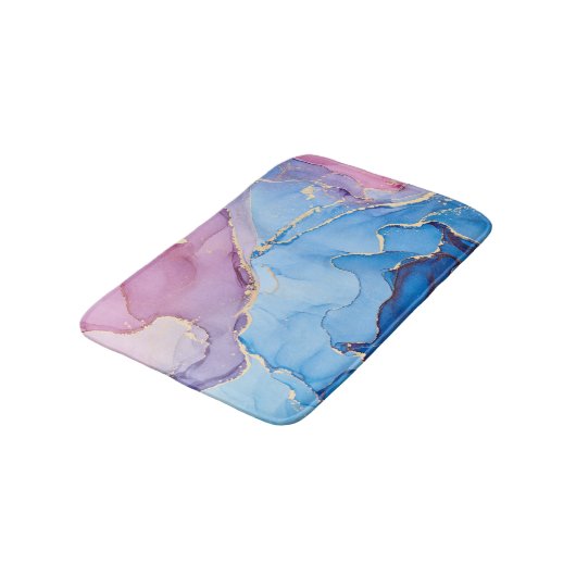 Tapis De Bain Liquide de teintes translucides : Encre d'alcool A (Angle)