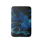 Tapis De Bain Liquide psychédélique bleu foncé (Devant (Vertical))