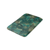 Tapis De Bain Liquide Vert Et Or (Angle)