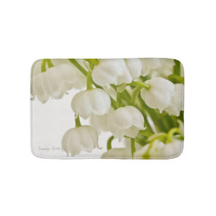 Tapis De Bain Lis blancs