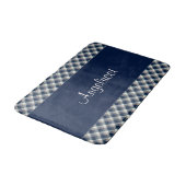 Tapis De Bain Lit, Blanc, Plat à fils multiples (Angle)