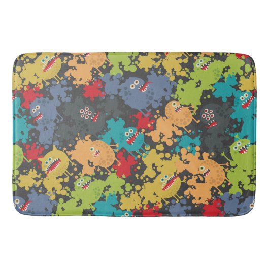 Tapis De Bain Little cute funny monsters (Devant)