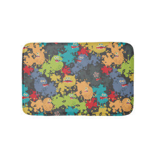 Tapis De Bain Little cute funny monsters