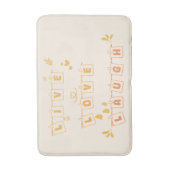Tapis De Bain Live Logh Laugh Mignonne Notedry Bath Mat (Devant (Vertical))