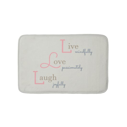 Tapis De Bain Live Love Laugh (Devant)