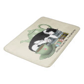 Tapis De Bain Livres Thé Chat Cute (Angle)