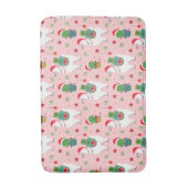 Tapis De Bain Llamas et cactus Motif de Noël (Devant (Vertical))