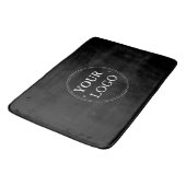 Tapis De Bain Logo d'affaires moderne noir promotionnel (Angle)