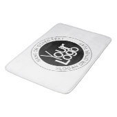 Tapis De Bain Logo d'entreprise et texte moderne simple modifiab (Angle)