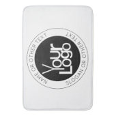 Tapis De Bain Logo d'entreprise et texte moderne simple modifiab (devant Vertical)