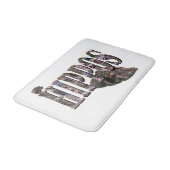 Tapis De Bain Logo Hippo Avec Hippopotame, (Angle)