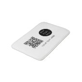Tapis De Bain Logo professionnel QR Code et texte (Angle)