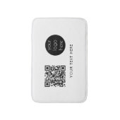Tapis De Bain Logo professionnel QR Code et texte (Devant (Vertical))