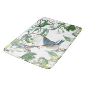 Tapis De Bain L'oiseau d'oiseau bleu d'Audubon fleurit le tapis (Angle)