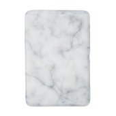 Tapis De Bain look marbré blanc (Devant (Vertical))