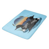 Tapis De Bain Loon Couple coucher de soleil bleu (Angle)