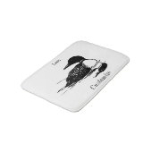 Tapis De Bain Loon Swimming Bird Art Thunder_Cove (Angle)