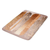 Tapis De Bain L'or du cuivre frappe la texture du glamour (Angle)