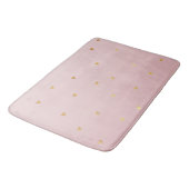 Tapis De Bain L'or rougissent les coeurs roses d'Ombre (Angle)