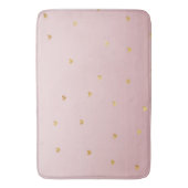 Tapis De Bain L'or rougissent les coeurs roses d'Ombre (devant Vertical)