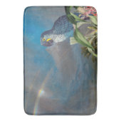 Tapis De Bain L'orchidée de faune d'oiseaux de perroquet d'ara (devant Vertical)
