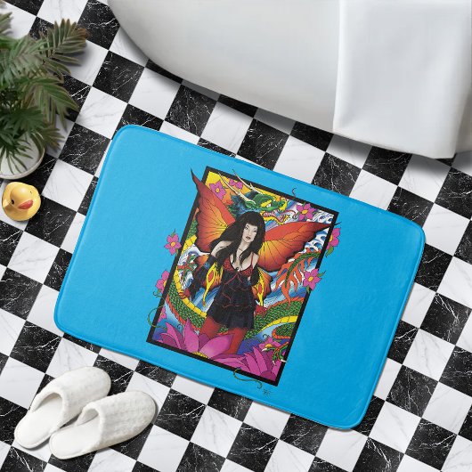 Tapis De Bain Lotus Fairy Chinese Water Dragon