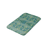 Tapis De Bain Lotus Ikat Motif - Le Lotus Blanc (Angle)