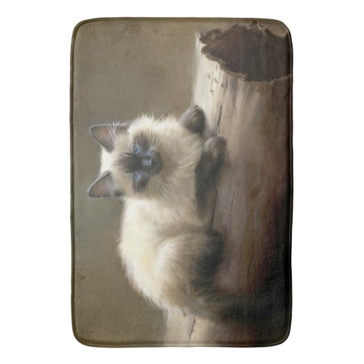 Tapis De Bain Lounger Siamese Kitten (devant Vertical)