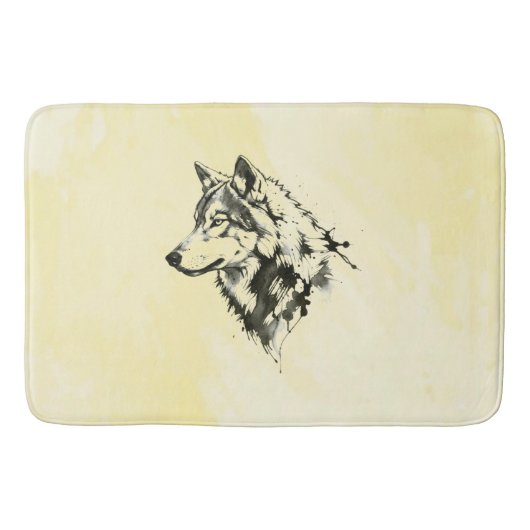 Tapis De Bain Loup (Devant)