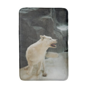 Tapis De Bain Loup blanc