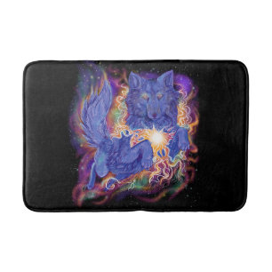 Tapis De Bain loup cosmique