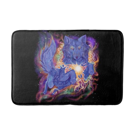 Tapis De Bain loup cosmique (Devant)