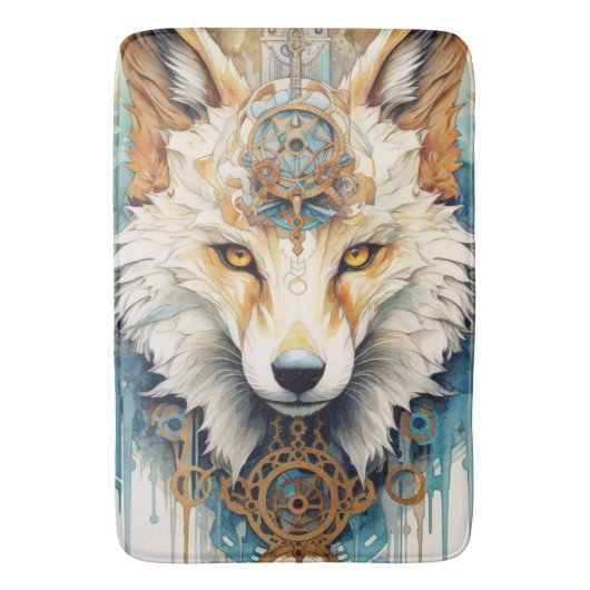Tapis De Bain Loup de Rustclaw Steampunk (devant Vertical)