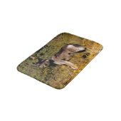 Tapis De Bain Loup gris d'été et forêt sauvage (Angle)