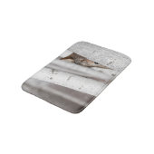 Tapis De Bain Loup gris (lupus de Canis) derrière l'arbre (Angle)