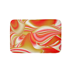 Tapis De Bain Love and Gold Abstrait 3D Rainbowart