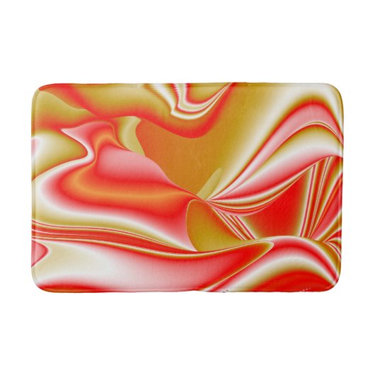 Tapis De Bain Love and Gold Abstrait 3D Rainbowart (Devant)