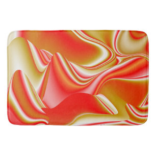 Tapis De Bain Love and Gold Abstrait 3D Rainbowart