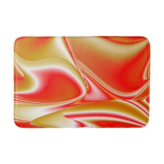 Tapis De Bain Love and Gold Abstrait 3D Rainbowart (Devant)