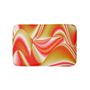 Tapis De Bain Love and Gold Abstrait 3D Rainbowart