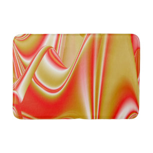 Tapis De Bain Love and Gold Abstrait 3D Rainbowart