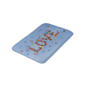 Tapis De Bain LOVE Blue Sky Butterflies | Inspirational Hope Joy (Angle)