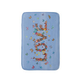 Tapis De Bain LOVE Blue Sky Butterflies | Inspirational Hope Joy (Devant (Vertical))