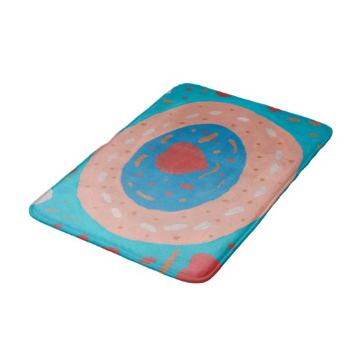 Tapis De Bain Love Cercles Bain Mat (Angle)
