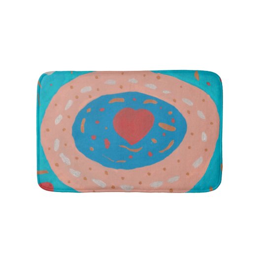 Tapis De Bain Love Cercles Bain Mat (Devant)