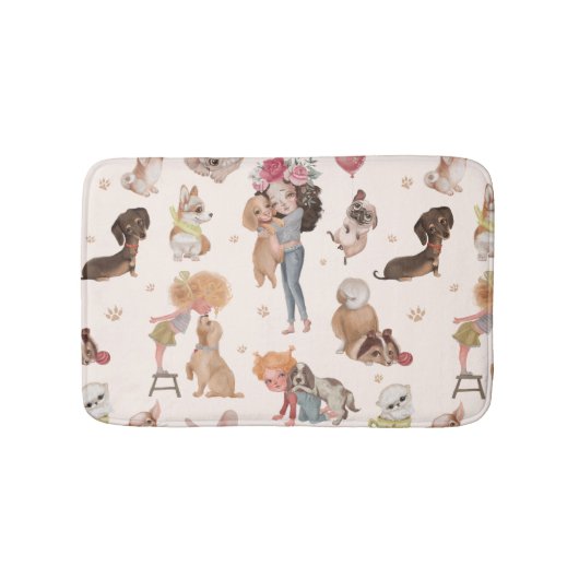 Tapis De Bain Love Dogs (Devant)