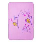 Tapis De Bain LOVE ECHO - Comic Birds Tweetlercools 3 (devant Vertical)