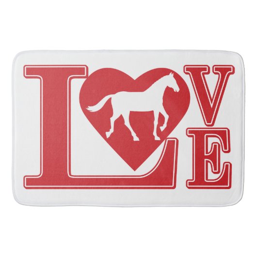 Tapis De Bain Love Horses (Devant)