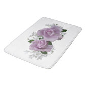 Tapis De Bain Lovely Mauve Rose White (Angle)