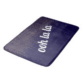 Tapis De Bain Lumières à cordes d'or bleu (Angle)